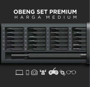 Obeng Set Magnetic Bits 24 in 1 Smartphone Android Iphone Laptop/Obeng Presisi Multifungsi