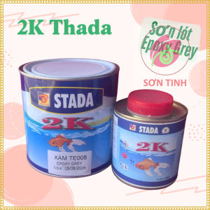 Sơn Lót Thanh Đan 2K Stada (Lót Con Cá) Epoxy lót đa năng tôn sắt thép mạ kẽm nhựa inox