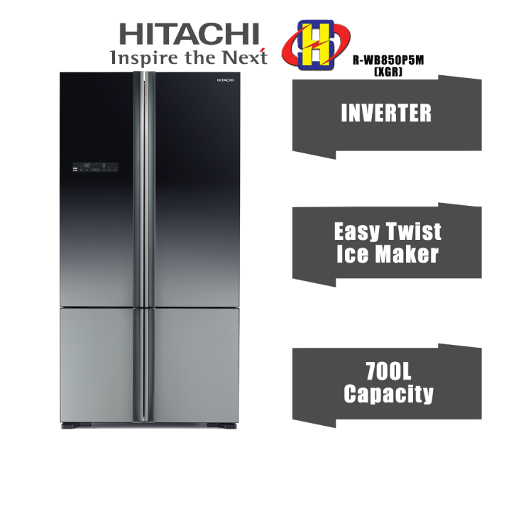 Hitachi Refrigerator (700L) Inverter Bottom Freezer French 4Door
