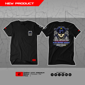 Kaos AKU YO ANGGOTA (Pantang Menyerah) by MarkasKaos.id / Kaos Kata Kata / Kaos Keren / Kaos Distro Premium / Kaos Pekerja Keras / Kaos Profesi Keren / Kaos Pria Wanita / Kaos Cotton Combed 24s