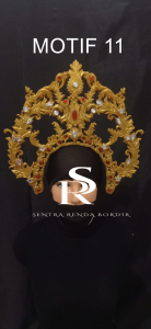 Mahkota Kepala Aksesoris Tari / Karnaval Bahan Lem Lilin Motif 11