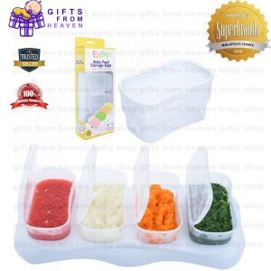 Autumnz Easy Breastmilk & Baby Food Storage Cups (4oz) - White