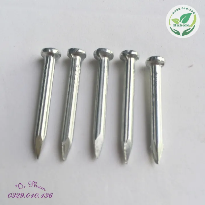 [Bịch 100g] Đinh thép dài 2cm(phân) đóng trực tiếp vào tường, bê tông ...