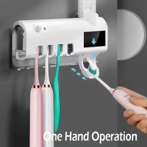 GIVA High Quality Toothbrush Holder with LED UV Light Sterilization Function