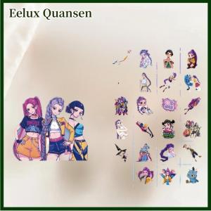 Eelux 1 40 cái dễ thương phim hoạt hình thiết kế đề can không thấm nước rumi Kpop Demon Hunters dán hình xăm tạm thời Funny Party Quà Tặng