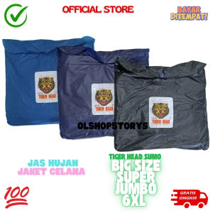 Jas Hujan Tiger Head Sumo Big Size Super Jumbo 6XL - Setelan Mantel Hujan Ukuran Besar Jumbo Tiger