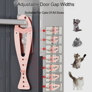 Door Stopper Door Frame Retaining The Door Seam Safety Plastic Material Easy To Clean Simple And Convenient Cat Free Access Bracket Cat Leaving Door Pet Durable