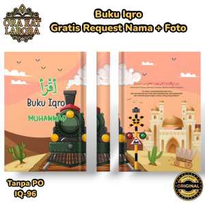 Hampers Buku Iqro A5 Gratis Request Nama & Foto Iqro Fullcolor Hardcover Milenial QR Kado Ulangtahun