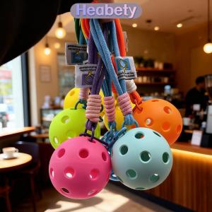 Heabety  Sáng Tạo Pickleball Vợt Kim Loại Keychain Đầy Màu Sắc Rỗng Golf Bóng Móc Khóa Dink Bóng Người hâm mộ Đảng Quà Tặng Túi Mặt Dây Chuyền