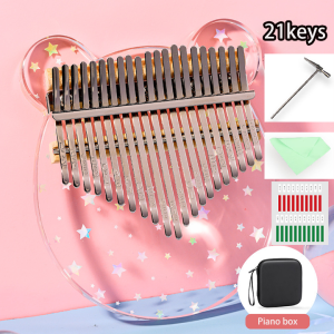 Kalimba 21 Key Piano Jari Alat Musik Thumb Piano Kayu Piano jempol akrilik