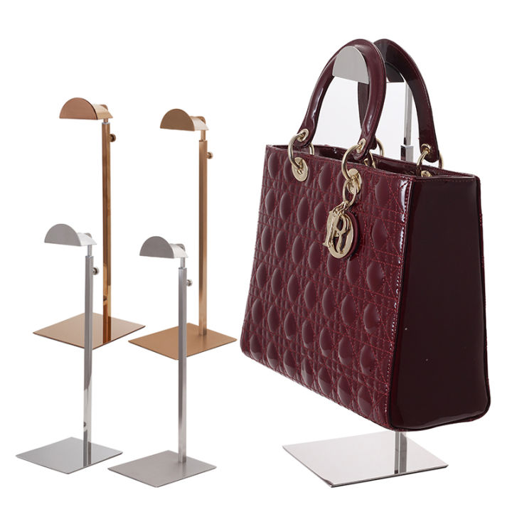 Handbag Display Stand Metal Handbag Rack Women Bag Display Stand Adjustable Handbag Wig Hat