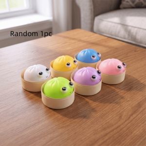 YOUSHI TOP Silicone mềm Đồ chơi mềm 85cm Nhiều màu sắc Đồ chơi giảm căng thẳng Máy hấp Mắt lồi Bánh bao hấp Squishy Quà tặng tiệc