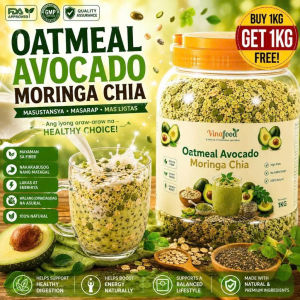 VINAFOOD OATMEAL AVOCADO MORINGA CHIA | High Fiber Slimming Meal Replacement | Healthy Weight Loss