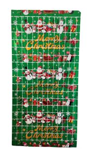 Tirai Foil Natal Merry Chritmas Curtain Foil Backdrop Pesta Natal Tirai Kotak