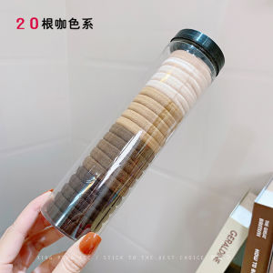 Set 20 dây cột tóc dây buộc tóc trơn co giãn mềm mại phong cách Hàn Quốc tặng - Ống 20 dây buộc tóc cho nữ tặng kèm hộp thun buộc tóc hottren nhiều màu
