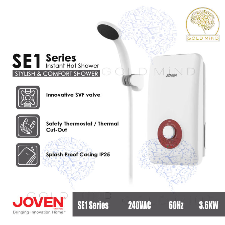 JOVEN Water Heater Shower Heater Instant (Single Point) S510 SE1