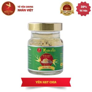 Yến Sào Chưng Hạt Chia Nhân Việt 30% Yến Nguyên Chất Hũ 70mk