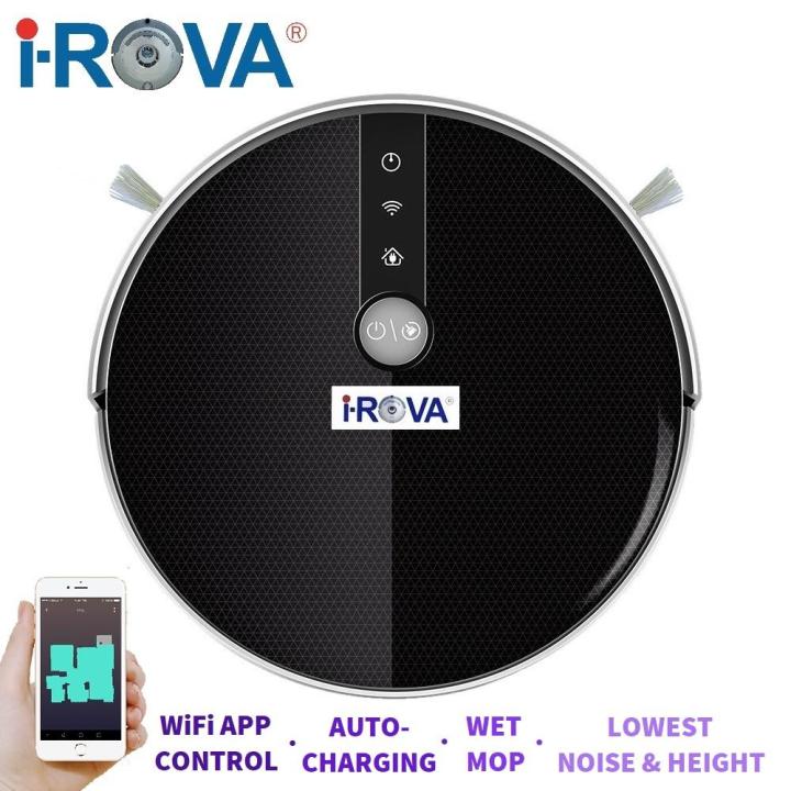 IROVA C30B Wet Mop Robotic Vacuum Cleaner 3 in 1 Auto Charging WiFi