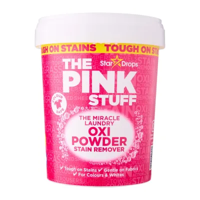 The Pink Stuff The Miracle Laundry OXI Powder Stain Remover for Colours (1KG)