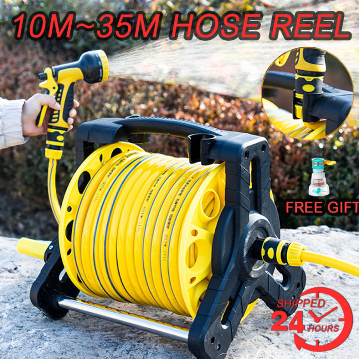 Garden Hose Reel set Multifunctional shower Water Pipe Roll Storage