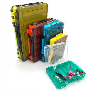 Double Sided Fishing Lure Box Practical Fishing Baits Storage Box Fishing Hooks Container Fishing Tackle Organizer-Case