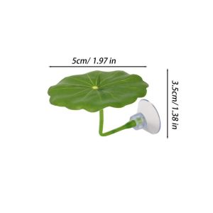 Suction Cup Non-Toxic Safe Resting Leaf for Goldfish Betta Artificial Lotus Leaf Betta Rest Spot Fish Tank Aquarium Decoration