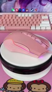 1KUMA Wired RGB Gaming Mouse DPI Setting Silent Buttons Optical Computer Backlight PC//Linux