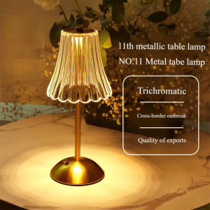 ChicLiving Table Lamp Bedside Light Rechargeable USB Touch Dimmable Metal Ambient Nordic Rumah Tangga Desktop