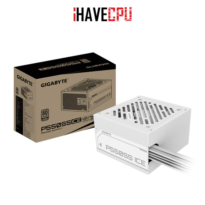 iHAVECPU PSU (อุปกรณ์จ่ายไฟ) GIGABYTE GP-P550SS ICE 550W (80+SILVER) WHITE