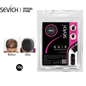 SEVICH Hair Building Fiber 50g Black Hair Fiber Powder for Hair Loss Concealer Treatment