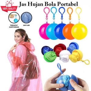 Jas Hujan Plastik Gantung / Jas Hujan Bola Anti Air Jas Hujan Travel / Jas Hujan Portable Dengan Gantungan / Jas Hujan Konser Gantungan Kunci / Baju Hujan Terlaris