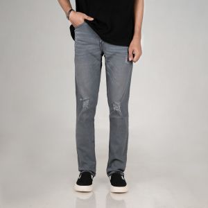 Otsky X Cavier Celana Jeans Pria Washing Santiago Slim fit