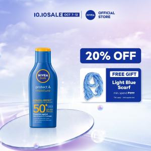 NIVEA Sun Protect & Moisture Lotion Body Sunscreen with SPF 50 125ml