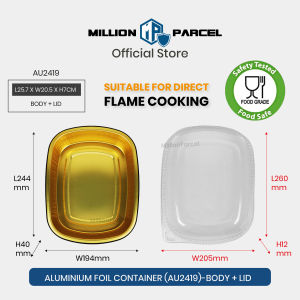 Lacys Aluminium Foil Tray with Lid 47oz 64oz 100oz | Disposable Food Container for Takeaway Catering BBQ