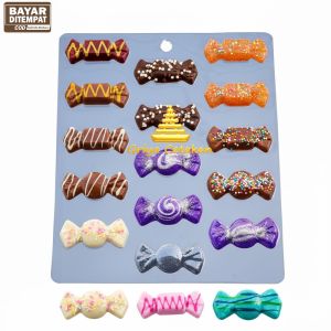 Griya Cetakan Coklat Cokelat Praline Permen Candy 15 Cavity Dekorasi Kue
