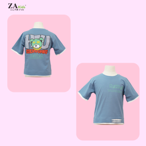 Áo Thun Bé Trai Ngắn Tay Zakids Tshirt Cộc Tay Cotton Từ (16 - 65kg) ZAA2352 (Form rộng)