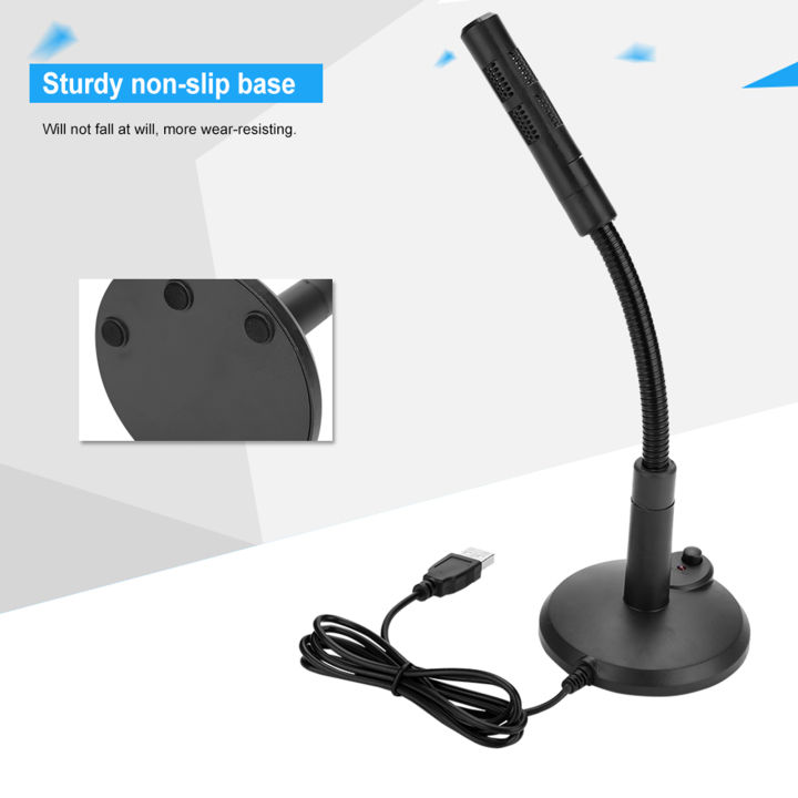 ASHATA USB PC Microphone Portable Omnidirectional Mic with Noise ...