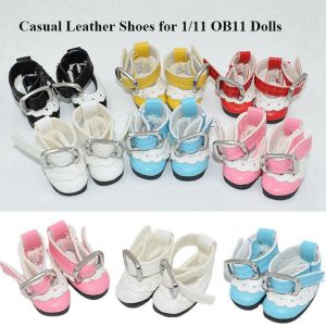 BENYTRO For obitsu11GSCbody9OB11 for 1/8 OB11 Handmade Casual Cowhide Dolls Shoes Leather Shoes Doll Boots