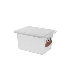 Nexlent Clear Pull-Out Drawer Storage Organizer Bathroom Counter Container for Cotton Pads Cotton Swabs 1Pc