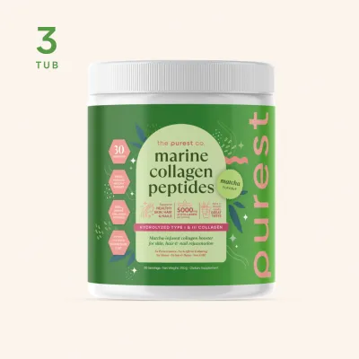 Purest Co Marine Collagen Peptides 30+days supply - Skin Hair & Nail Vitality
