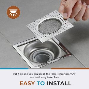 Stainless Steel Anti-odor Drainer Anti Clogging Strainer Kitchen & Bathroom Floor Drains Filter