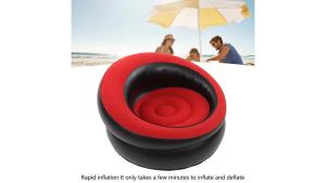 Diydeg Inflatable Chair Ergonomic Blow Up Couch Air Lazy Sofa Fast Inflation and Leakage  Flocking Inflatable Lounge Chair for Indoor and Outdoor Balcony Backyard