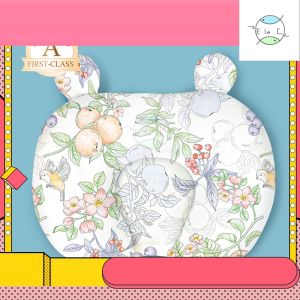Anti Flat Head Newborn Pillow 100% Cotton Baby Pillow 0cm Breathable Machine Washable QAFPS