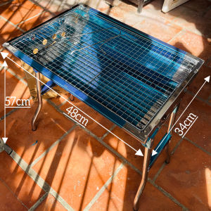 [QUÀ TẶNG] Bếp Nướng Than Hoa Inox Gấp gọn Bếp Nướng BBQ GRILL Ngoài trời - Mẫu H2 - Lò Nướng than hoa PHÙ HỢP: Bán quán hàng nướng tại nhà homestay mang đi dã ngoại...