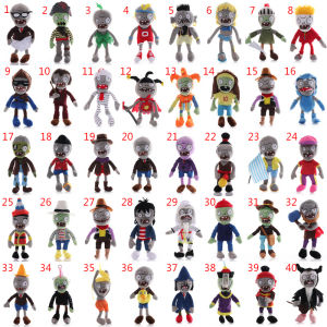 3pcs/lot All Styles Plants vs Zombies Plush Toys 30cm Pirate Gong Qigong Jester Pompadour Swashbuckler Hammer Zombie PVZ Soft Plush Toys for Children Kids Gifts