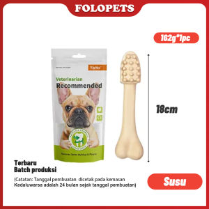 FOLOPETS Pet Snack Anjing Tongkat Gigi untuk Anjing Makanan Anjing Treats Pembersih Gigi Anjing Bersih Gigi Snack Sehat Batang Molar Anjing