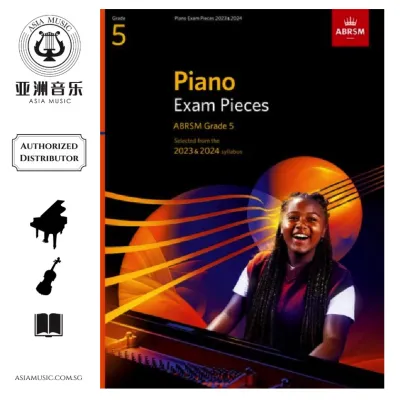 AUTHORISED DISTRIBUTOR - ABRSM - Piano Exam Pieces 2023 & 2024 Grade 5