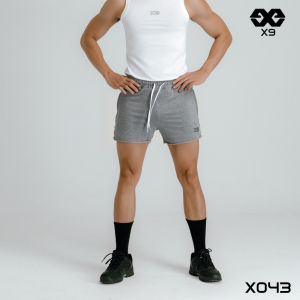 Quần Short Thun Nam - X9 Sportswear - X043 Cuốn Line Ngắn Ngang Đùi Tập Gym Thể Thao Rộng Không Ôm
