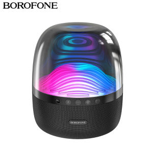 BOROFONE BP8 Bluetooth Speakers Wireless Stereo Sound Mini Portable Outdoor Bass HIFI TF FM Radio with Colorful Luminous LED Light