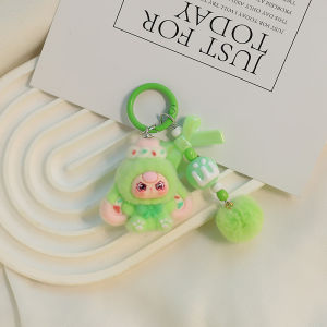 พวงกุญแจห้อยกระเป๋ารูปตุ๊กตาน่ารักสำหรับทารกและเด็กวัยหัดเดินอายุสามปี Kado Kecil ด้วยการออกแบบที่หวาน